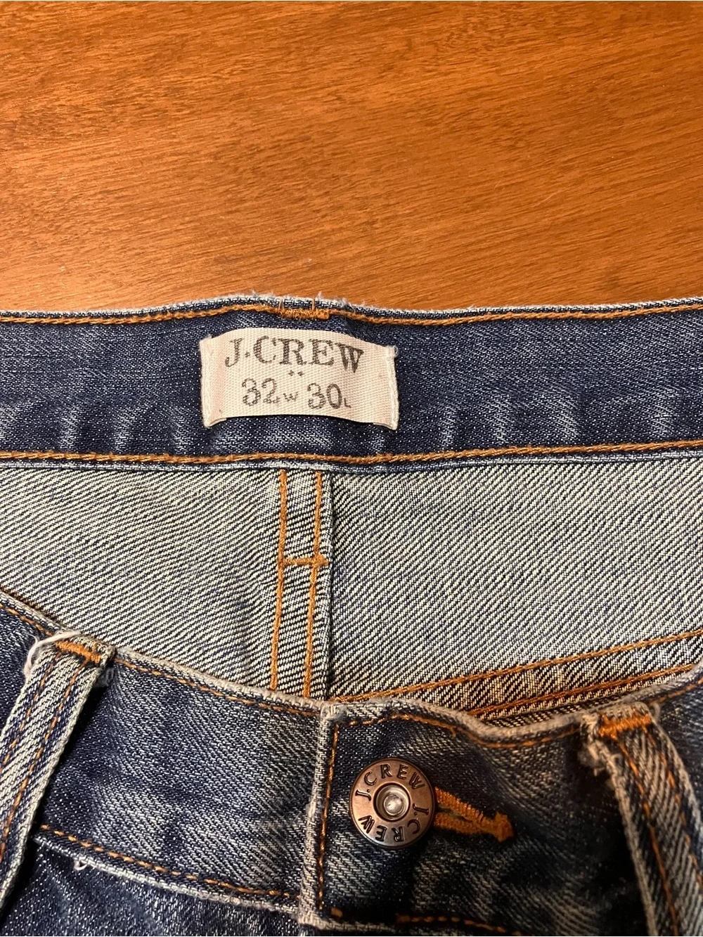 J. Crew Men's Straight-Leg Jeans - Medium Blue 32x30